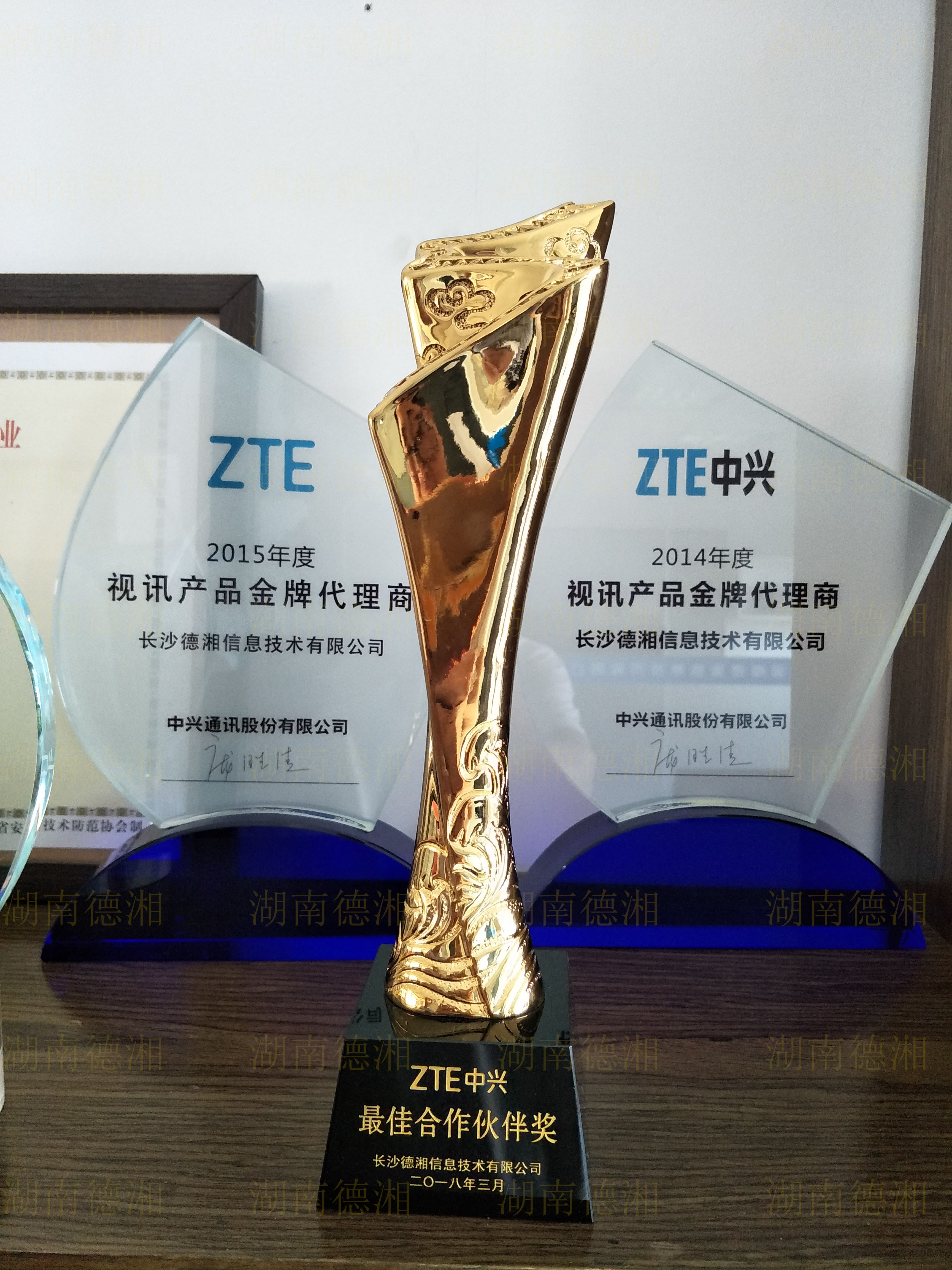 中兴通讯2018最佳合作伙伴奖